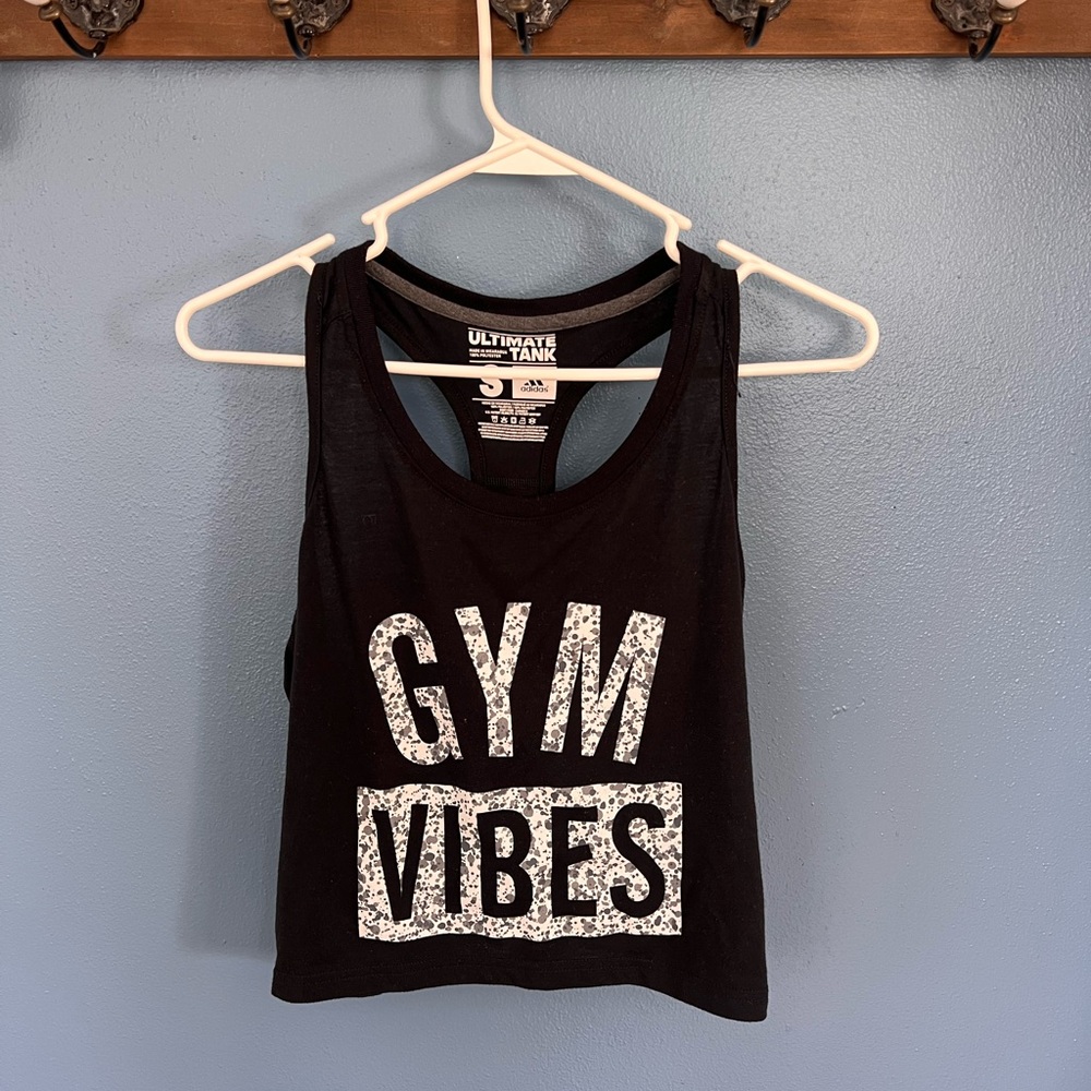 adidas Black Gym Vibes Tank Top